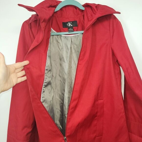 Calvin Klein red coat size small. ^ - Picture 4 of 7